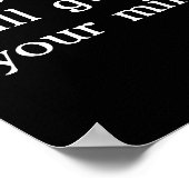 フィル4:7満月を見つめる狼。 ポスター (角)