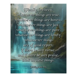 フィル4:8ポスター ポスター