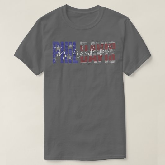 フィル・デイビス・ワンダフル Tシャツ (デザイン正面)