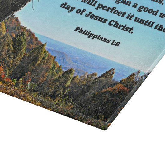 フィル。1:6この事を信じること、すなわち彼は自分を信じる。 カッティングボード (角)