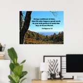 フィル。1:6この事を信じること、すなわち彼は自分を信じる。 ポスター (ホームオフィス)