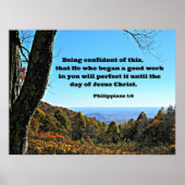 フィル。1:6この事を信じること、すなわち彼は自分を信じる。 ポスター (正面)