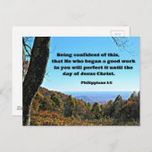 フィル。1:6この事を信じること、すなわち彼は自分を信じる。 ポストカード (正面/裏面)