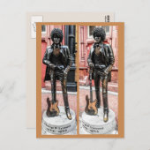 フィルLynottの彫像、ダブリン、アイルランド ポストカード (正面/裏面)