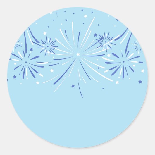 フィレきらめくクラッカー、7月4日 ラウンドシール (正面)