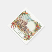 フィレエレガントイタリアンンスの結婚式招待状 スタンダードカクテルナプキン (角)