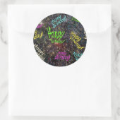 フィレクラキンハッピーバースデーシール ラウンドシール (バッグ)