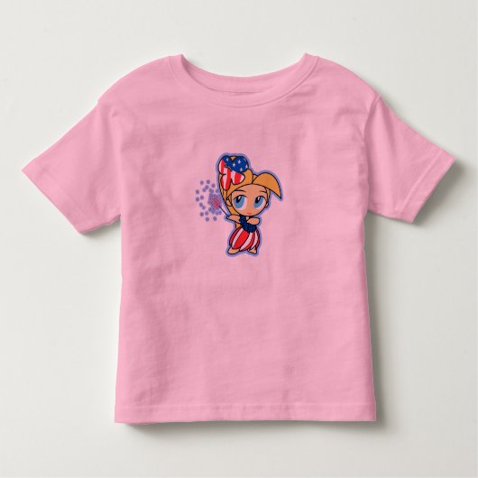 フィレクラッカーフラガール乳児&トドラーTシャツ トドラーTシャツ (正面)