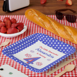 フィレクラッカー4th誕生日紙プレート ペーパープレート