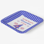 フィレクラッカー4th誕生日紙プレート ペーパープレート (傾斜あり)