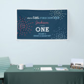 フィレクラッカー7月4日Fireworks誕生日 横断幕 (トレードショー)