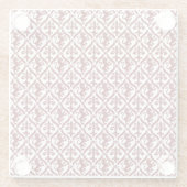 フィレンイタリアンツェ模様 ガラスコースター (裏面)