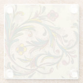 フィレンイタリアンツェ模様 ガラスコースター (裏面)