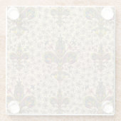 フィレンイタリアンツェ模様 ガラスコースター (裏面)