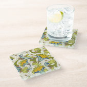 フィレンイタリアンツェ模様 ガラスコースター (アングル)