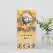 フィレンチンフローラモチーフ羊皮紙写真テンプレート シーズンカード (スタンド正面)