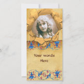 フィレンチンフローラモチーフ羊皮紙写真テンプレート シーズンカード (正面)