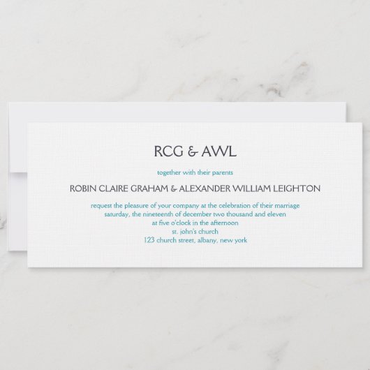 フィレンチン：:セルレ語：:結婚式招待状 招待状 (正面)