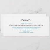 フィレンチン：:セルレ語：:結婚式招待状 招待状 (正面/裏面)