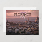 フィレンツェからの挨拶イタリアはがきフィレンツェ ポストカード (正面/裏面)
