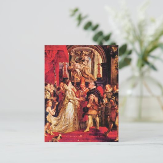 フィレンツェでのメディチの結婚by Paul Rubens ポストカード (スタンド正面)