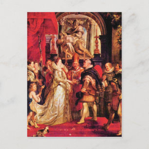 フィレンツェでのメディチの結婚by Paul Rubens ポストカード