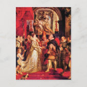 フィレンツェでのメディチの結婚by Paul Rubens ポストカード (正面)