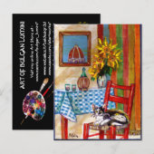 フィレンツェのイタリアンキッチン インビテーションポストカード (正面/裏面)