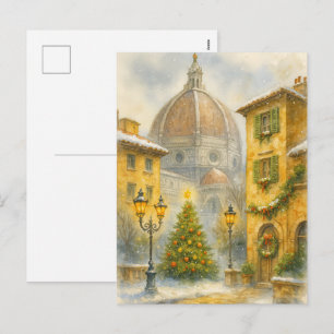 フィレンツェのクリスマス イタリア ドゥオモのホリデーアート シーズンポストカード