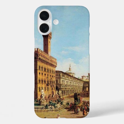 フィレンツェのザピアッツァデッラシニョリア Case-Mate iPhoneケース (裏面)
