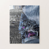 フィレンツェのスクーター駐車場イタリア写真 ジグソーパズル (縦)