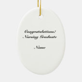 フィレンツェのナイチンゲール看護の卒業生+個人化して下さい セラミックオーナメント (裏面)