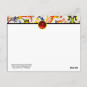 フィレンツェのルネサンスに咲く花の渦巻き ポストカード (裏面)