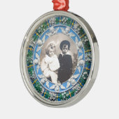 フィレンツェのルネサンスの天使、写真テンプレート メタルオーナメント (左)