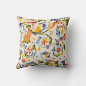 フィレンツェのルネサンス フラワースワール、花 クッション (裏面)