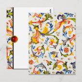 フィレンツェのルネサンス フラワースワール、花 ポストカード (正面/裏面)