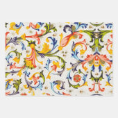 フィレンツェのルネサンス フラワースワール、花 ラッピングペーパーシート (正面3)