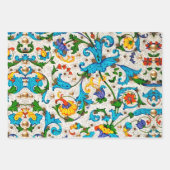 フィレンツェのルネサンス フラワースワール、花 ラッピングペーパーシート (正面)