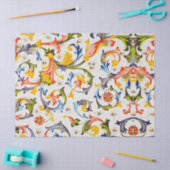 フィレンツェのルネサンス フラワースワール、花 薄葉紙 (クラフト)