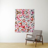 フィレンツェのルネサンス 赤い花の渦巻き, 花 タペストリー (インサイチュ)