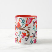 フィレンツェのルネッサンス赤いフローラ渦巻き、花 マグカップ (中央)
