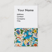 フィレンツェのルネッサンス青いフローラ渦巻き、花 名刺 (正面)