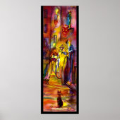 フィレンツェの中世の路地 ポスター (正面)