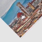 フィレンツェの古い都市、イタリアのスカイライン 薄葉紙 (詳細)