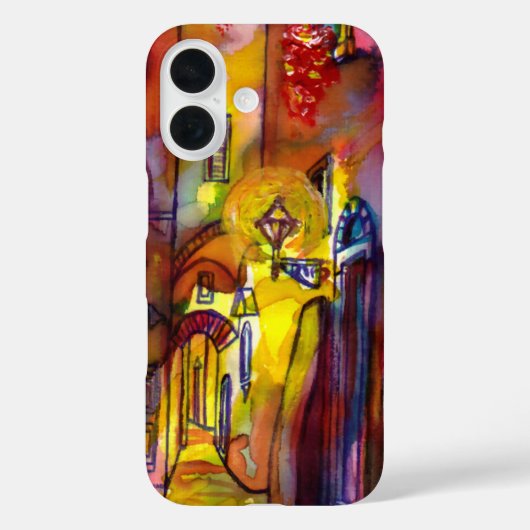 フィレンツェの夜の中世の路地ケースメイトSA Case-Mate iPhoneケース (裏面)