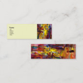 フィレンツェの夜の中世の路地 スキニー名刺 (正面/裏面)