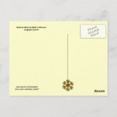 フィレンツェの夜の中世の路地 ポストカード (裏面)