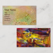 フィレンツェの夜の中世の路地 名刺 (正面/裏面)