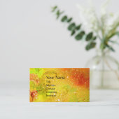 フィレンツェの夜の中世の路地 名刺 (スタンド正面)