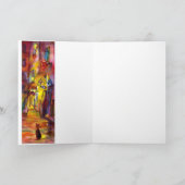 フィレンツェの夜の中世の路地 – 詳細 シーズンカード (内部)